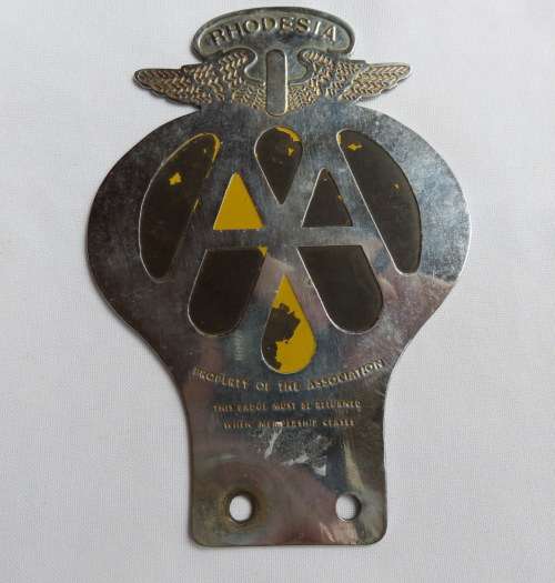 RHODESIA AA BADGE