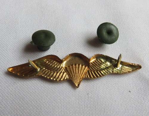SA PARACHUTE BASIC GILDING METAL MESS DRESS WING-WORN FROM 1970'S
