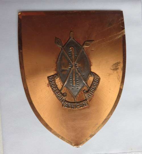 RHODESIAN AFRICAN RIFLES PLAQUE