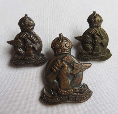 SA Q SERVICE CORPS CAP & COLLARS WORN 1952-54- LUGS INTACT