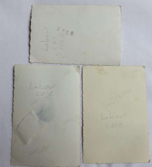 ORIGINAL WW2 GERMAN SOLDIERS-LABOUR CORE-PHOTOS- 3 SOLD TOGETHER