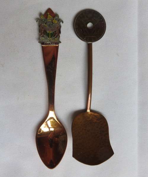 2X RHODESIA TEASPOONS-SOLD TOGETHER