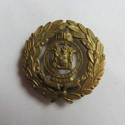 SA RAILWAY POLICE W.O. ARM BADGE-BRASS- 3 PINS