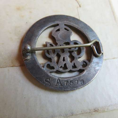 MEDAL PAIR NAMED TO PTE. A.W. GATES-1ST & 7TH SA INFANTRY WITH WOUND BADGE-WOUNDED & CONFIRMED ON RO