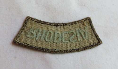 RHODESIA AIR FORCE SHOULDER TITLE 1960'S-1980-EMBROIDERED