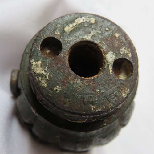 WW2 1941 DATED MILLS MK1 HAND GRENADE-INERT COMPLETE CONDITION-EF ON SIDE OF THE GRENADE