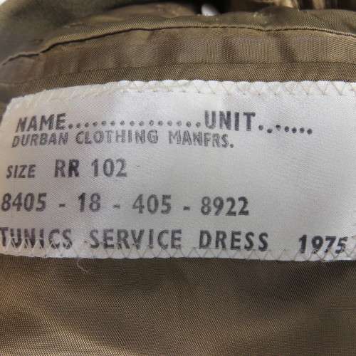 SA ARMOUR STEP OUT UNIFORM-TROUSERS SIZE 32 PIPE LENGTH 83-SHIRT SIZE MEDIUM-JACKET SIZE MEDIUM-MEAS