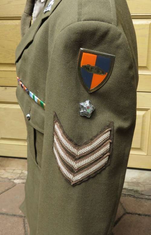 SA ARMOUR STEP OUT UNIFORM-TROUSERS SIZE 32 PIPE LENGTH 83-SHIRT SIZE MEDIUM-JACKET SIZE MEDIUM-MEAS