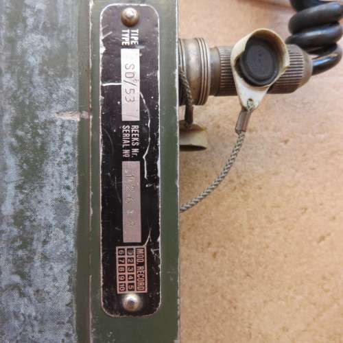 RHODESIAN USED (GREEN HANDSET)S0/53 PORTABLE RADIO,USED FOR SHORT RANGE TACTICAL COMMUNICATIONS-WOR