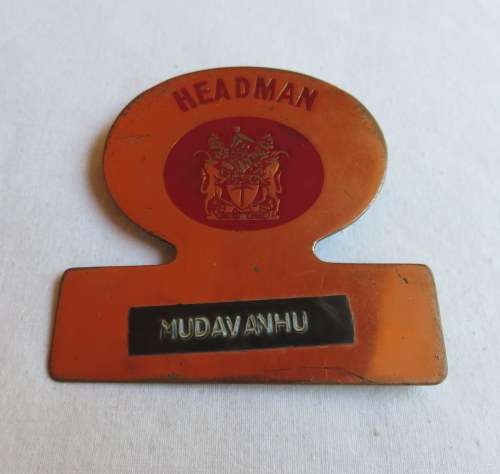 RHODESIAN INTAF HEADMAN'S GORGET-1960-1980