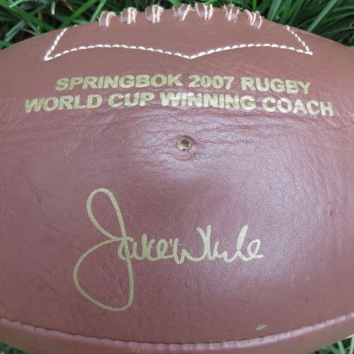 SPRINGBOK 2007 RUGBY WORLD CUP WINNING COACH-JAKE WHITE RUGBY BALL