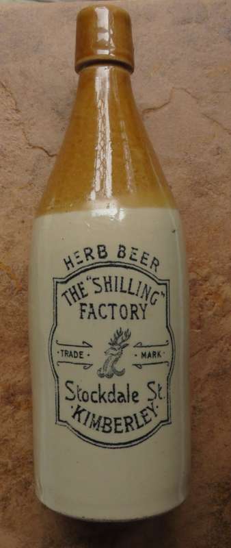 VINTAGE STOCKDALE ST KIMBERLEY GINGER BEER BOTTLE-HEIGHT 27CM-NO DAMAGE OR CRACKS