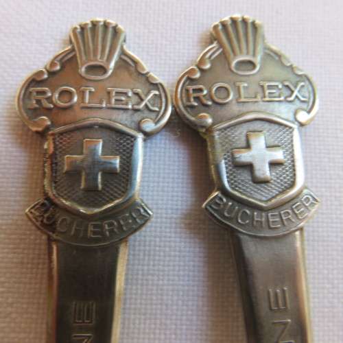 SELECTION OF 5 ROLEx TEASPOONS-LUCERNE SWITZERLAND