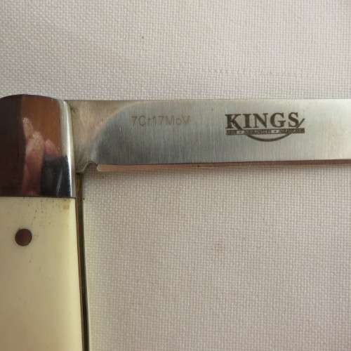 TEKUT BONE HANDLE BILTONG KNIFE MADE FROM 7CR 17 MOV STAINLESS STEEL-TOTAL LENGTH 154MM-COMES WITH L