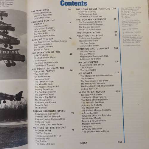 AIRCRAFT & AIR WAR MACHINES-SOLD TOGETHER-HARD COVER WITH DUST COVER-1ST EDITION PUBLISHED 1975-140