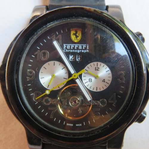 FERRARI CHRONOGRAPH-CASE WIDTH 49MM -CASE DEPTH 13MM-AUTOMATIC-WORKING CONDITION-NOT ORIGINAL