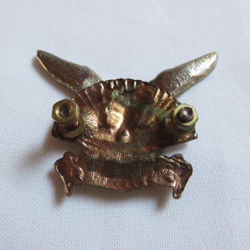DURBAN REGIMENT,BI-METAL CAP BADGE-WORN POST 1966-2X SCREW LUGS