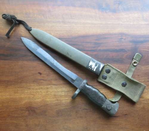 SPANISH BAYONET FOR THE CE TME 69 RIFLE-OVERALL LENGTH 34CM
