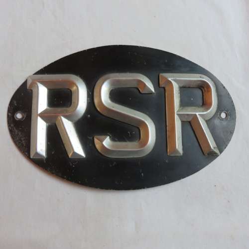 RSR CAR PLATE FOR RHODESIAN-IN USE FROM 1965-1980-MEASURES 24X15,5 CM