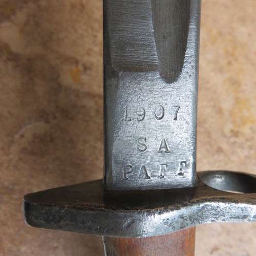 WW2 1907 BAYONET STAMPED AECC 1942 & 1907 SA PATT-OVERALL LENGTH 56CM-SOLD WITHOUT SCABBARD