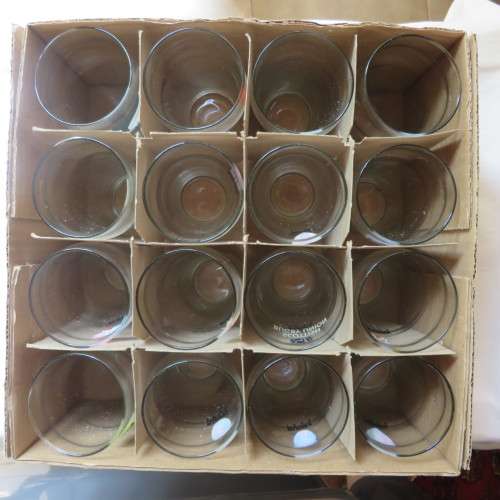 1995 WORLD CUP SET OF GLASSES-16 IN TOTAL-HEIGHT OF THE GLASSES 14 CM-TOP DIAMETER 7,8 CM