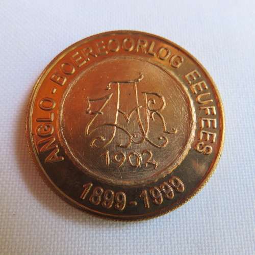 BOER WAR 1899-1920-ZAR POND CENTENARY COIN-MINT-DIAMETER 32MM