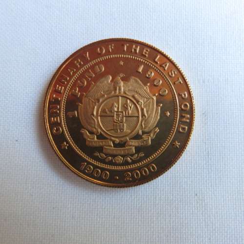 BOER WAR -CENTENARY OF THE LAST POND 1900-2000-MINT -DIAMETER 33MM