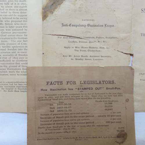 SWEDISH SMALL-POX  STATISTICS-THE REAL TRUTH OF THE MATTER-REPRINT FROM THE NATIONAL ANTI-COMPULSORY
