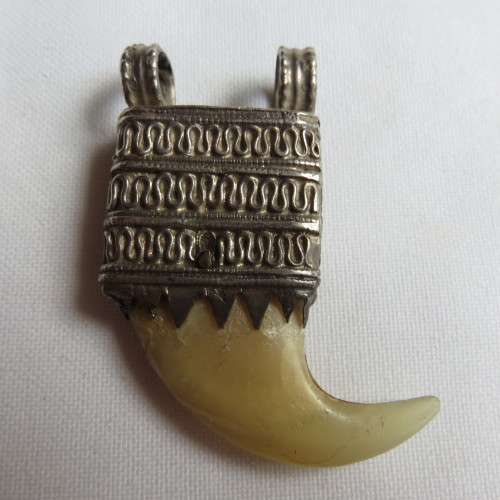 MOUNTED LIONS CLAW-TOTAL MEASUREMENTS TOP 23MM-TOTAL LENGTH 48MM