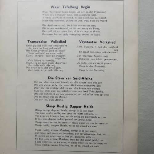 DIE OSSEWATREK 7 DEC 1938 PROGRAM-10 PAGES-GOOD CONDITION