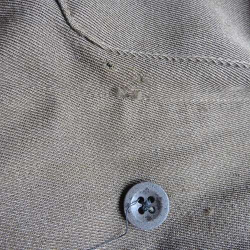 ORIGINAL MILITARY ISSUE BUNNY JACKET-MILITARY LABEL AS WELL AS PURE WOOL LABEL-SIZE MEDIUM-MEASURES