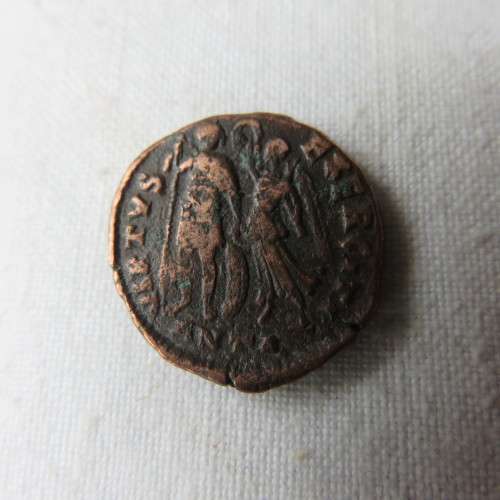 ROMAN COIN ARCADIUS 410 AD REVERSE VICTORY CROWNING EMPEROR ANTIOCH MINT-DIAMETER 16MM-AUTHENTIC