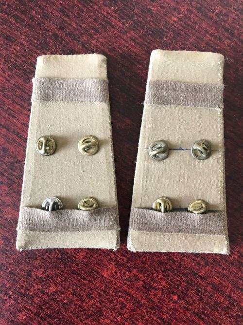 SA ARMY COMMANDANT RANK SLIP ON PAIR- 1970'S-1996
