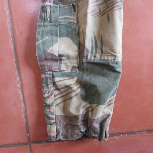 RHODESIAN CAMO TROUSERS-SIZE 32 PIPE LENGTH 71CM
