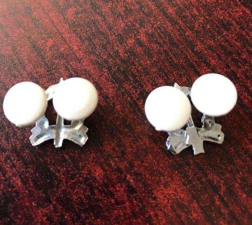 SACMP MESS DRESS COLLAR BADGE PAIR-WORN FROM 1970'S-PINS INTACT