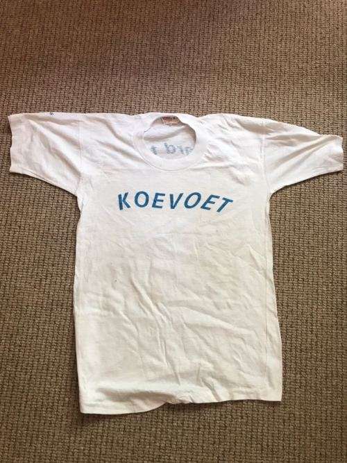 VERY RARE ORIGINAL KOEVOET T-SHIRT,BORDER WAR PERIOD -SIZE 34
