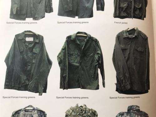 ORIGINAL RECCE TRAINING GREENS,LONG SLEEVE SHIRT-SIZE LARGE-MEASURES 60CM ARMPIT TO ARMPIT