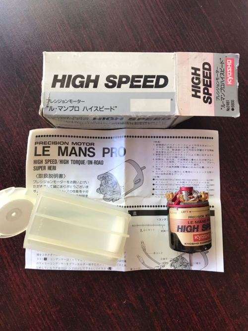 KYOSHO LE MANS HIGH SPEED MOTOR-TECH SPECS 7,2-9,6V-34500RPM/186G/14 TURN 0,75MM-NEVER USED-NEW