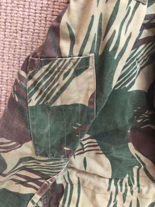 ORIGINAL RHODESIAN CAMO JACKET -LABELLED WITH MANUFACTURERS LABEL-SALISBURY & DATED 1975-SIZE MEDIUM