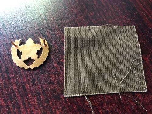 5 YEAR VOLUNTARY SERVICE BADGE 1980'S-2003-CLOTH & METAL