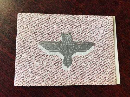 44 PARA BRIGADE INVITATION CARDS