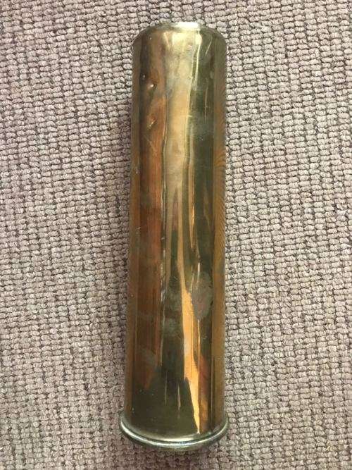 WW2 SPENT 75MM SHELL-DATED 1942-HEIGHT 31CM