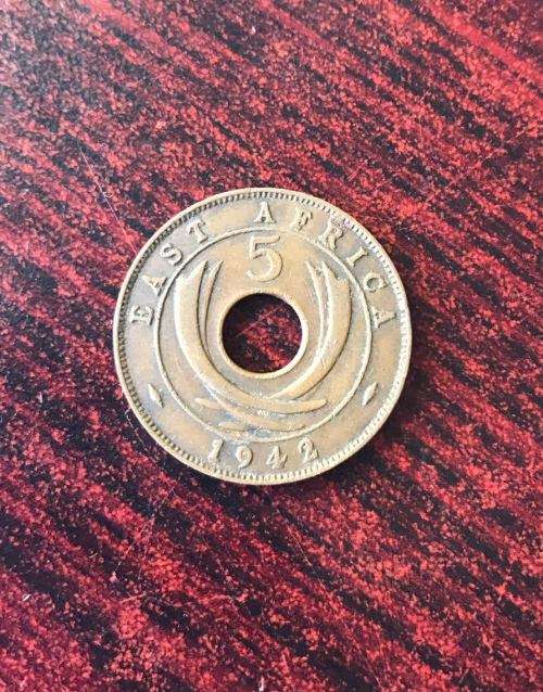 EAST AFRICA 1942- 5 CENT