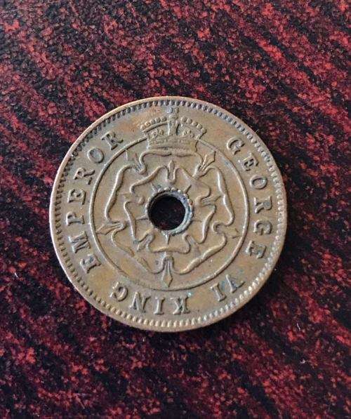 SOUTHERN RHODESIA BRONZE HALF PENNY-1943