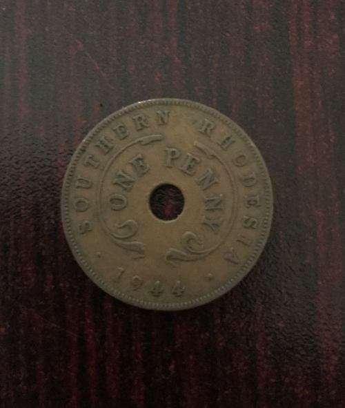 SOUTHERN RHODESIA 1944 BRONZE PENNY
