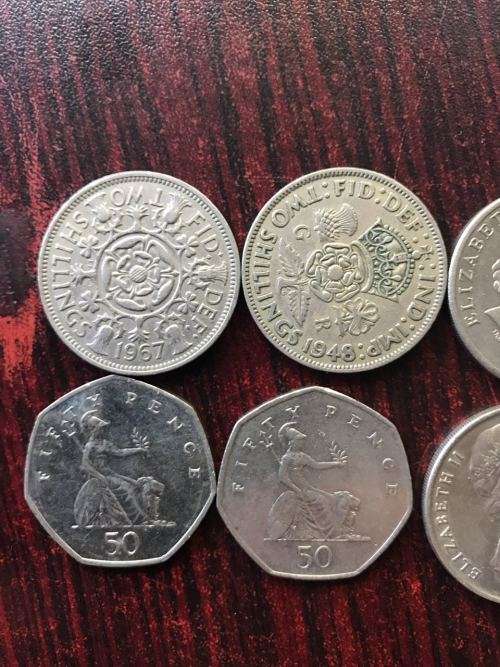 SELECTION OF 8 COINS-SOLD TOGETHER -BRITISH, AUSTRALIAN & NEW ZEALAND