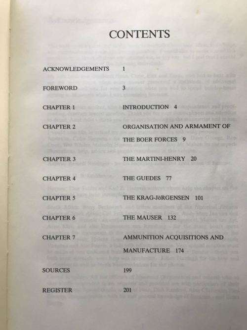 BOER WAR-BOER WAR RIFLES & CARBINES OF THE ANGLO BOER WAR-1ST EDITION PUBLISHED 1994-HARDCOVER WITH