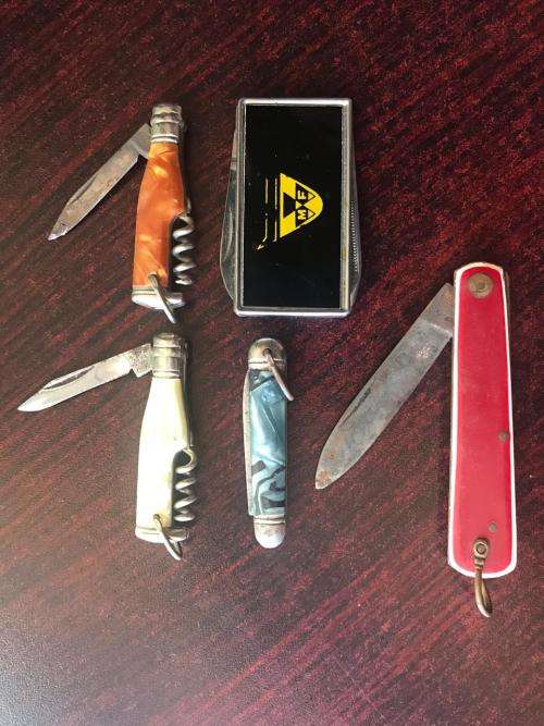 SELECTION OF 5 VINTAGE MINIATURE KNIFES-SOLD TOGETHER