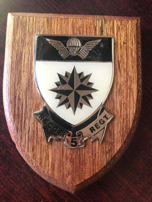 5 RECCE REGIMENT PLAQUE