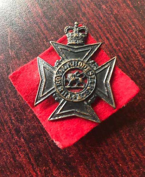 RHODESIA REGIMENT HAT BADGE ALL BN'S FLASH 1960'S-1970- 2 LUGS